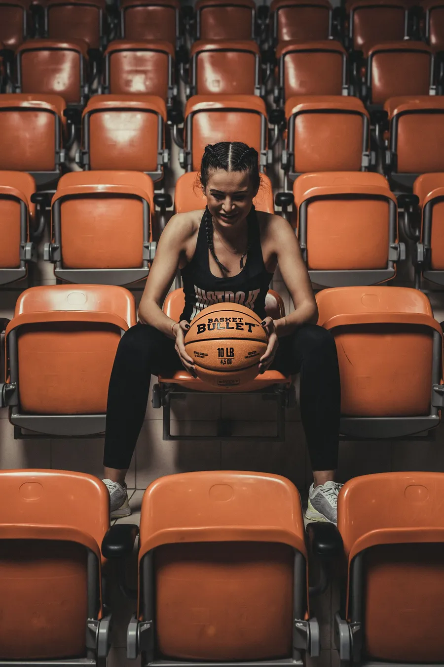 A Basket Bullet medicine ball with a fan in 2020