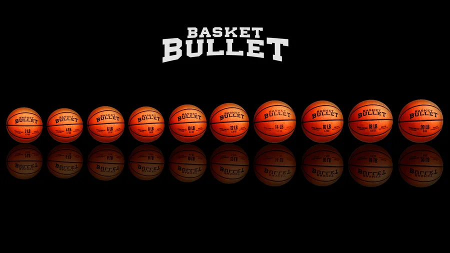 A Basket Bullet medicine ball photographed close up